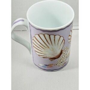 Porcelain Mug Sea Shell Collage Maria Ryan Inhesion Giftware Fine Porcelain NWOT
